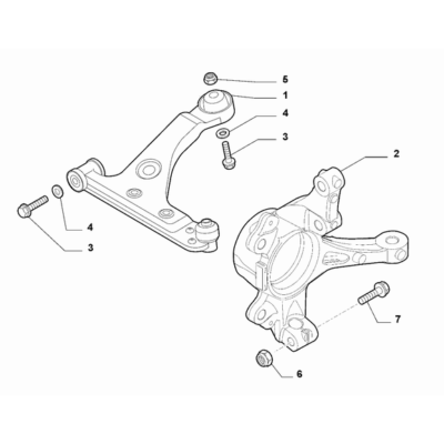 FIAT Fiorino 2022-Present Front Suspension Screw