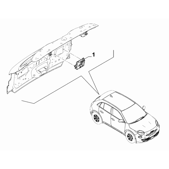 FIAT 600 2023-Present Interconnection And Remote Control Switch Branch Control Unit