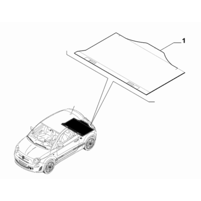 FIAT Abarth 695 2012-Present Baggage Compartment Interior Trimming Mat
