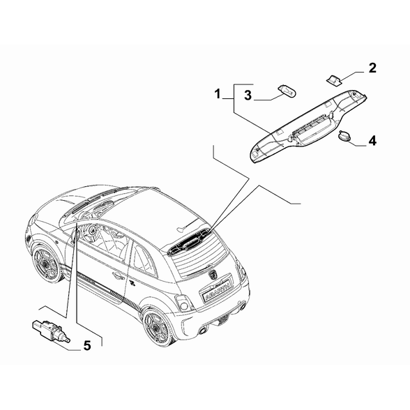 FIAT Abarth 595 2012-Present Signalling Devices Bulb