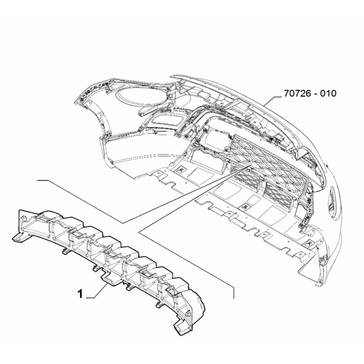 FIAT 500X 2016-Present Front Bumper Wick