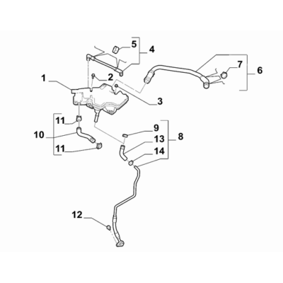 FIAT 124 Spider 2017-2020 Lubrication System Hose