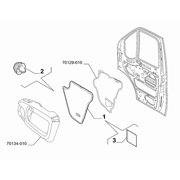 FIAT Ducato 2006-2020 Interior Panels For Front Side Doors Panel