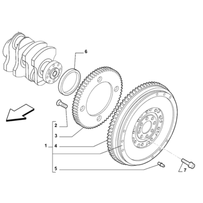 FIAT Fiorino 2022-Present Crankshaft And Flywheel Dowel