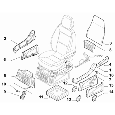 FIAT Ducato 2021-Present Front Seats Panel