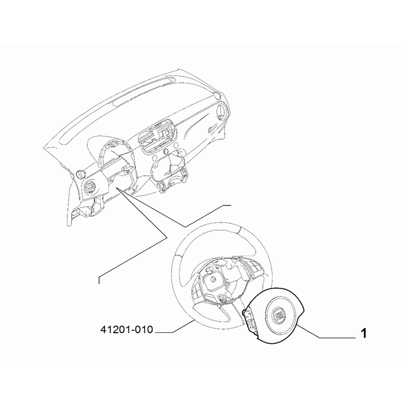 FIAT 500 2016-Present Air-Bag Devices Air-Bag