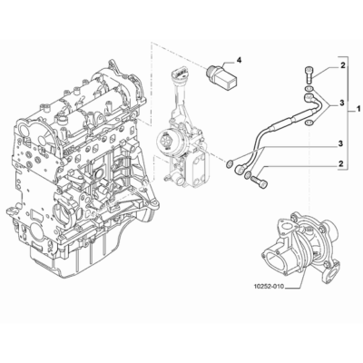 FIAT Fiorino 2007-2021 Lubrication System Pipe
