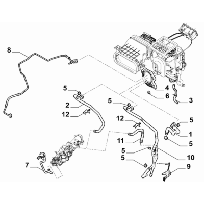 FIAT Ducato 2021-Present Ventilation And Heating Bracket