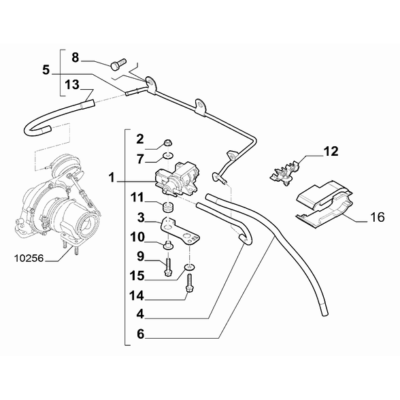 FIAT 500L 2012-2022 Exhaust Gas Control Device Screw