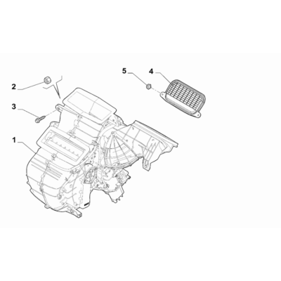 FIAT 500 2007-2016 Ventilation And Heating Screw