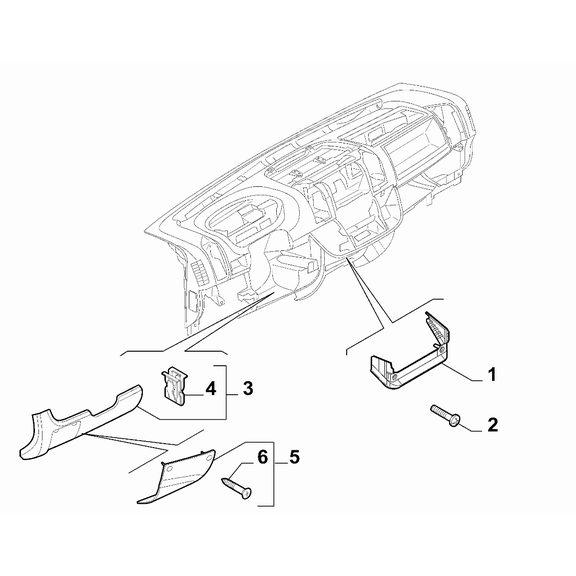 FIAT Ducato 2006-2020 Instrument Panel Screw