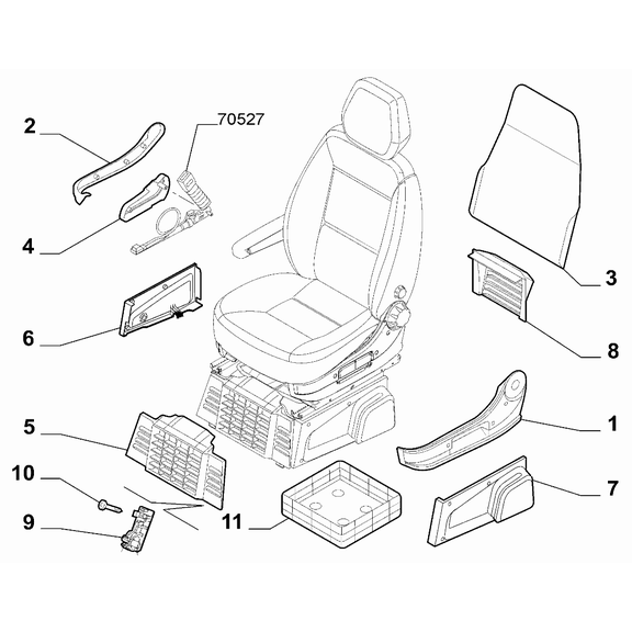 FIAT Ducato 2006-2020 Front Seats Covering