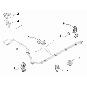 FIAT Abarth 595 2012-Present Fuel Line Fixing Clip
