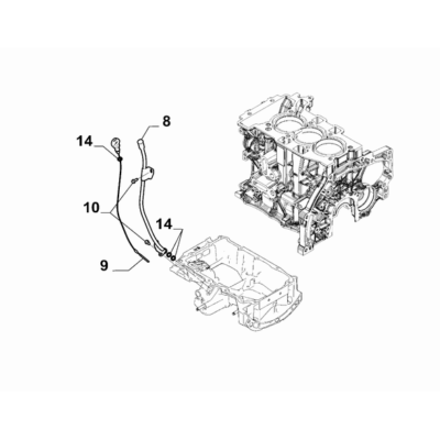 FIAT 600 2023-Present Lubrication System Hose
