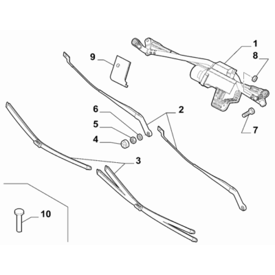 FIAT Ducato 2021-Present Windscreen Wiper Set Of Knives
