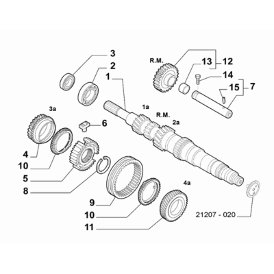 FIAT 500 2016-Present Spur Reduction Gearing Retainer