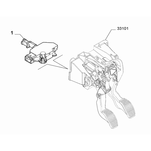 FIAT 500 2007-2016 Clutch Release Control Switch