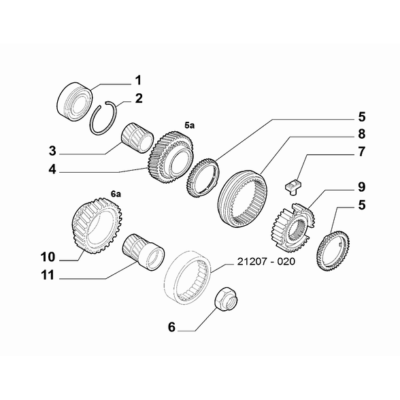 FIAT 500 2016-Present Spur Reduction Gearing Bearing