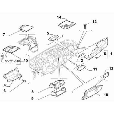 FIAT Ducato 2006-2020 Instrument Panel Drawer