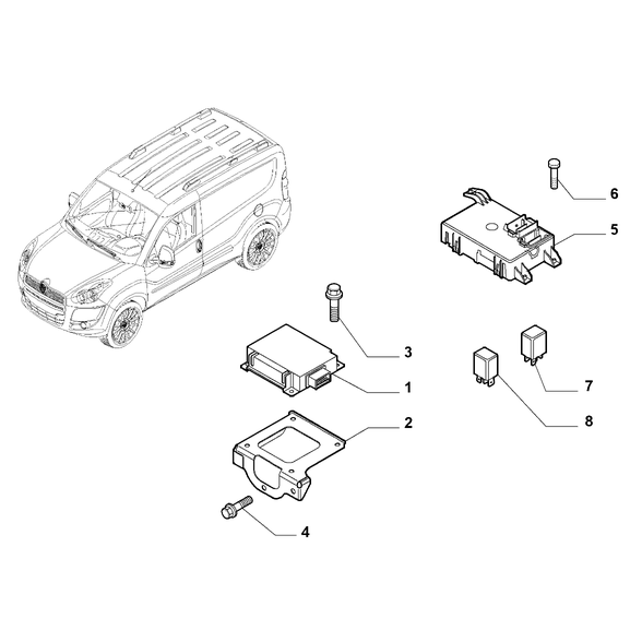 FIAT Doblo 2011-2022 Interconnection And Remote Control Switch Relay