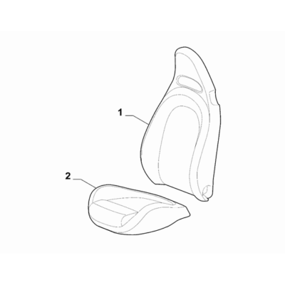 FIAT Abarth 595 2012-Present Front Seat Lining Cushion Lining