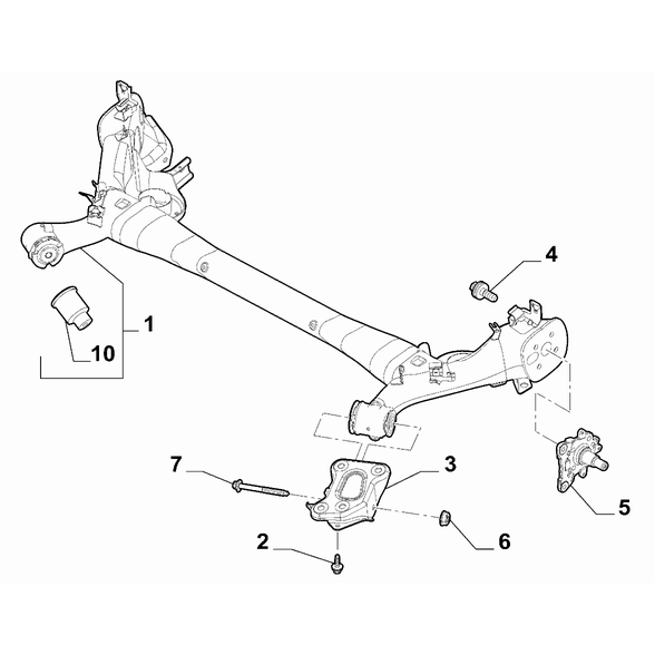 FIAT 500L 2012-2022 Rear Suspension Bush