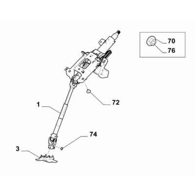 FIAT Doblo 2023-Present Steering Gear Nut