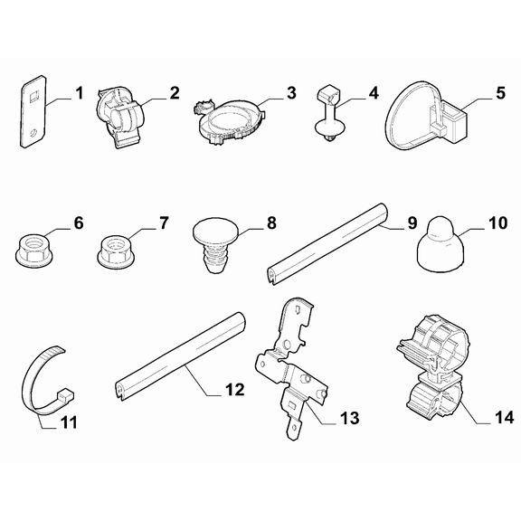 FIAT Fiorino 2022-Present Cable Set Fixings Boot