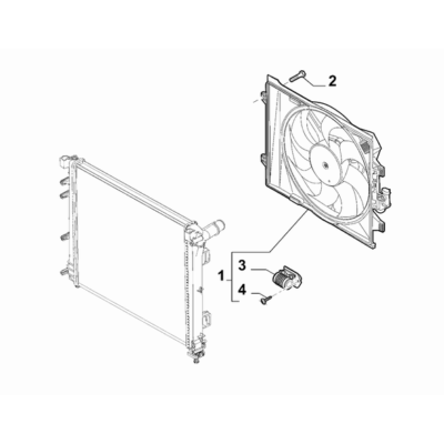 FIAT 500 2007-2016 Fan And Fan Drive Screw