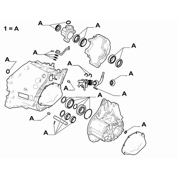 FIAT Doblo 2023-Present Transmission Case And Covers Transmission Gaskets