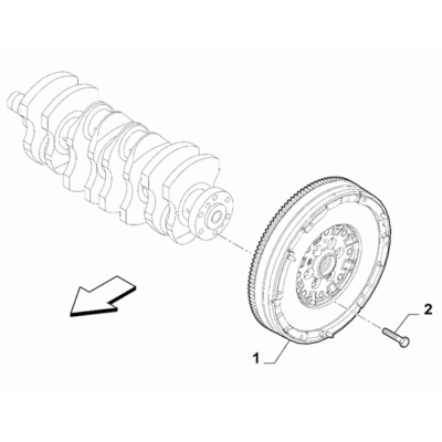 FIAT Ducato 2021-Present Crankshaft And Flywheel Screw