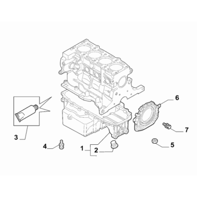 FIAT 124 Spider 2017-2020 Oil Cap And Base Cover Cover