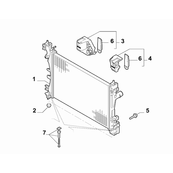 FIAT 500L 2012-2022 Radiator And Leads Relief Kit