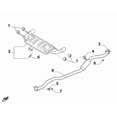 FIAT 124 Spider 2017-2020 Exhaust Piping Nut