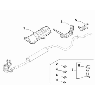 FIAT Fiorino 2007-2021 Exhaust Piping Protection