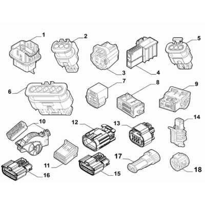 FIAT Abarth 500e 2023-Present Cable Assembly Connectors Connector Kit