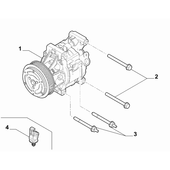 FIAT 500 2016-Present Air Conditioning Compressor Air Compressor