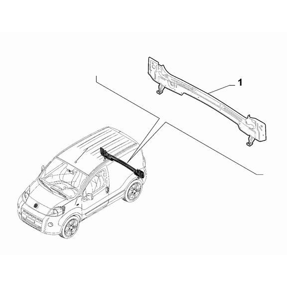 FIAT Fiorino 2022-Present Bodyshell, Panels (Rear Part) Metal Lining