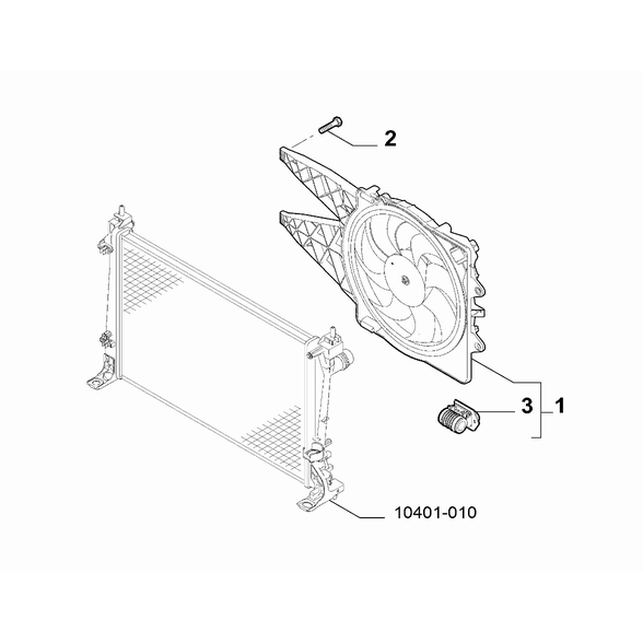 FIAT Abarth 695 2012-Present Fan And Fan Drive Screw
