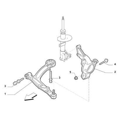 FIAT Abarth 595 2012-Present Front Suspension Screw