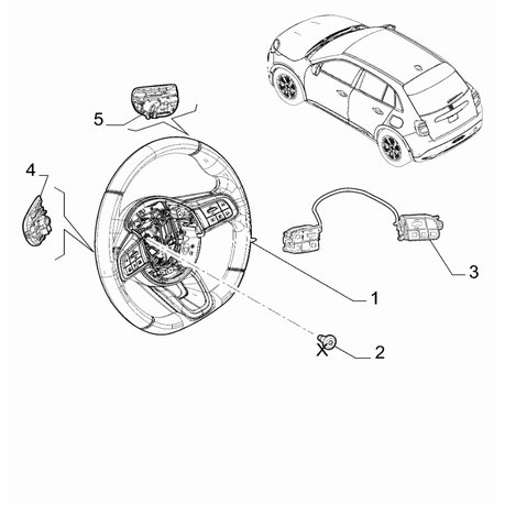 FIAT 600 2023-Present Steering Gear Screw