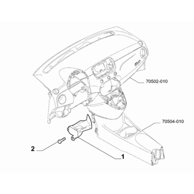 FIAT Abarth 500e 2023-Present Ventilation And Heating Air Ducting