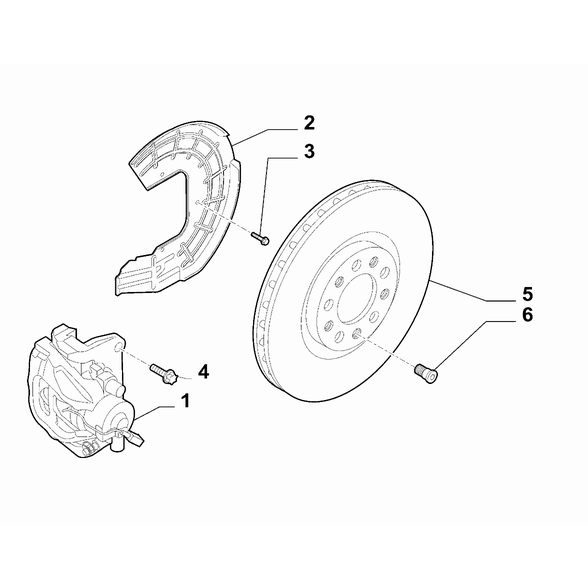 FIAT 500X 2016-Present Front Wheel Brakes Screw