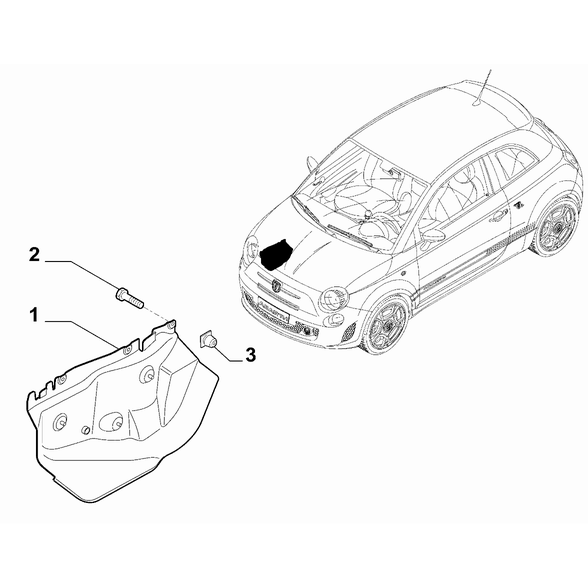 FIAT Abarth 695 2012-Present Frame Guards Pad