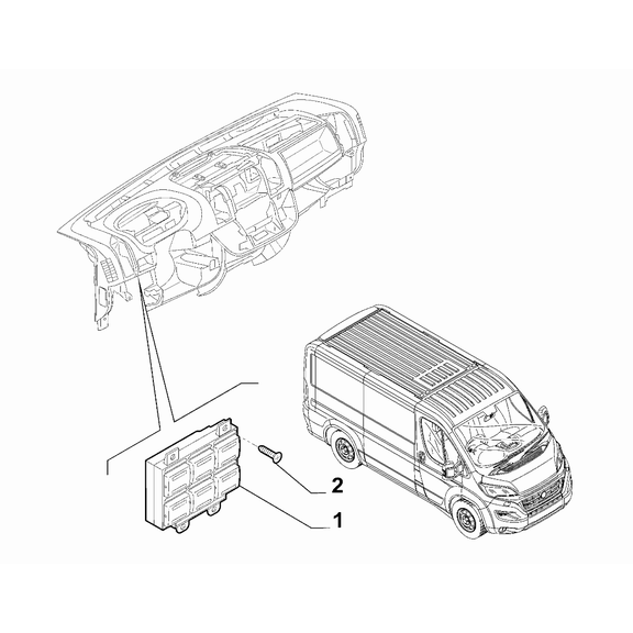 FIAT Ducato 2006-2020 Various Control Push Buttons And Switches Screw
