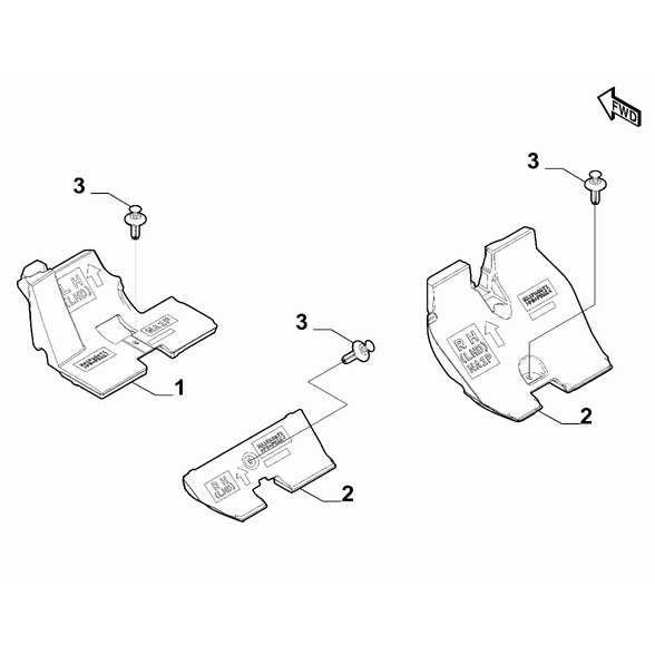 FIAT 124 Spider 2017-2020 Passenger Side Mat Pin