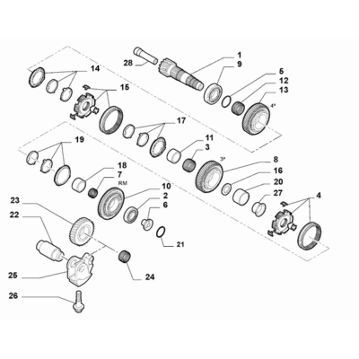 FIAT Doblo 2011-2022 Transmission Gears Ring