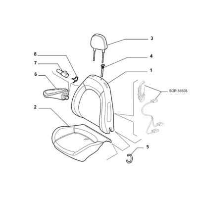 FIAT Fiorino 2022-Present Front Seats Bushing