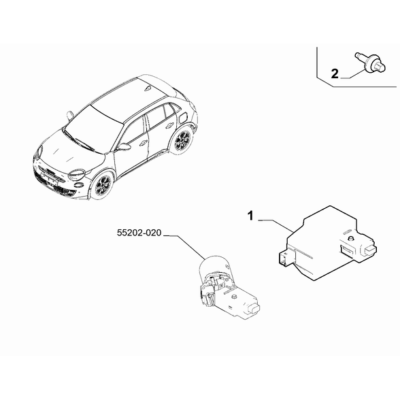 FIAT 600 2023-Present Key Switch Ignition Screw