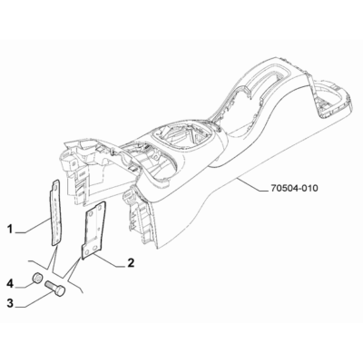 FIAT 500L 2012-2022 Instrument Panel Nut